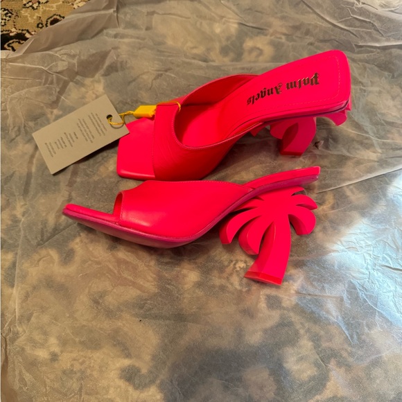 Neon pink Palm Angels Palm heel mule size 36 (US 6) with 4 inch heel - Picture 4 of 4
